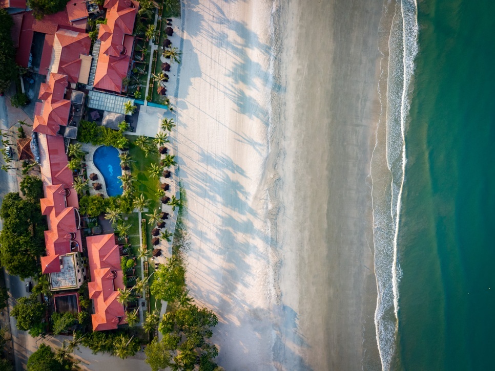 Langkawi Beach Aerial View at Casa del Mar Langkawi